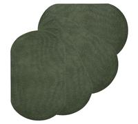 PATIKIL Thermocollant Correctifs, 4pcs 7x4 pouce Coude Genou Velours Correctifs Réparation Correctifs Trousse pour Vêtements Pantalons Chemises Vestes Raccommodage et Décoration, Vert