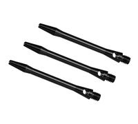 PATIKIL Tiges de Fléchettes 48mm/1,9 Pouces, Lot de 3 Tiges en Aluminium Filetées 2BA, Accessoires de Fléchettes pour Pointe en Acier, Noir