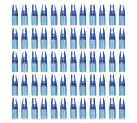 PATIKIL Tir Arc Flèches Encoches 7mm, 60 pcs Plastique Colle sur Flèche Encoche Remplacement pour Chasse Flèches Compound Arc Recourber Classique Arc, Bleu