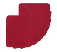 PATIKIL Tissu Repassage Correctifs, 8pcs 5x4 pouce Intérieur & Extérieur Fort Colle 100% Coton Réparation Correctifs Trousse pour Vêtements Pantalon Raccommodage, Marron Rouge