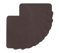 PATIKIL Tissu Repassage Correctifs, 8pcs 5x4 pouce Intérieur & Extérieur Fort Colle 100% Coton Réparation Correctifs Trousse pour Vêtements Pantalons Raccommodage et Décoration, Café