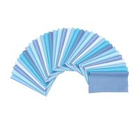 PATIKIL Tissus en Coton, 35 Pièces de 4 X 4 Pouces de Carrés de Tissu Pré-Découpés de Couleur Unie pour La Couture, Le Patchwork, L'Artisanat Diy, Bleu