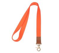 PATIKIL Tour de Cou, 1 Ensemble de Long Tour de Cou pour Badge D'Identification avec Mousqueton pour Enseignants, Femmes, Hommes, Porte-Clés, Sangle de Tour de Cou, Orange