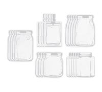 PATIKIL Transparent Séché Fleur Marque-pages, 40 pcs Clair Pressé Fleur Marque-page Souhait Bouteille Autocollant pour DIY Fleur Page Agrafes Signet, Style 12