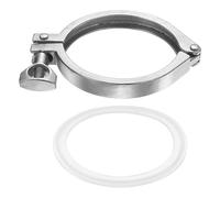 PATIKIL Tri Pince sanitaire à broche unique, pince en acier inoxydable 304 très résistante avec écrou papillon joint en silicone pour virole TC Tube OD 7,6 cm Bride taille 91 mm, argent