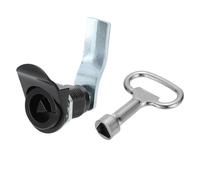 PATIKIL Triangle Cam Serrure, Tubulaire Armoire Tiroir Serrure 1-1/4" Cylindre Longueur Convient à Jusqu'à à 1-1/16" Panneau épais Petites clés pour électrique Armoire E et Compteur Gaz