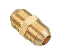 PATIKIL Tuyau Raccord, M18 vers M18 Mâle Filetage Hex Extension Connecteur Adaptateur 1.38 pouce pour Jardin Eau Tuyaux, Or