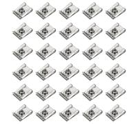 PATIKIL U-Style Clip-On Nut, 30 Pack M5-0.8 Regular Extruded U-Nut U-Type Fasteners Hardware Nuts 304 Stainless Steel pour Automotive Metal Cars Motorcycles, Silver