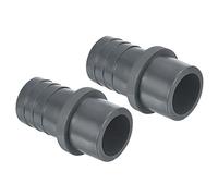 PATIKIL UPVC Réducteur Tuyau Raccord 32mm OD 30mm Barbelé, 1 Paquet Droit Accouplement Adaptateur Connecteur, Gris