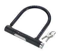 PATIKIL Vélo U Antivol avec 2 Clés, Anti Vol Vélo Serrure, 13mm Zinc Alliage Haute Sécurité Serrure pour E-Motos Trottinettes Moto Roue, Noir