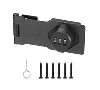 PATIKIL Verrou de Loquet de Mot de Passe de Cabinet de 4,5 Pouces, Serrure de Combinaison de Sécurité à 3 Chiffres à 180 Degrés pour Tiroirs de Cabinets de Portes de Grange, Gris