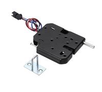 PATIKIL Verrou électronique à ressort pour armoire solénoïde CC 12 V 2 A, (73 x 66 x 13 mm, noir) (1 pièce), serrure de contrôle électrique pour tiroirs de stockage/distributeurs automatiques/boîtes