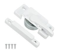 PATIKIL Verrous de fenêtre, Verrous de fenêtre à came en alliage de zinc avec loquet de rechange en fonte d'aluminium pour fenêtres coulissantes verticales et horizontales (trou latéral)