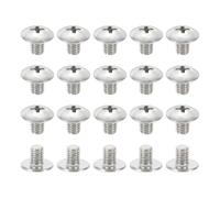 PATIKIL Vis à Tête Bombée 10#-32x1/4", 20Pcs Vis à Bois Tête Cruciforme Unc Fixation Acier Inoxydable 304 pour Appareils Électroménagers, Meubles et Pales de Ventilateur de Plafond
