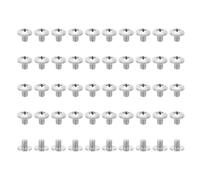 PATIKIL Vis à Tête Bombée 10#-32x1/4", 50Pcs Vis à Bois Tête Cruciforme Unc Fixation Acier Inoxydable 304 pour Appareils Électroménagers, Meubles et Pales de Ventilateur de Plafond