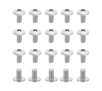PATIKIL Vis à Tête Bombée 10#-32x3/8", 20Pcs Vis à Bois Tête Cruciforme Unc Fixation Acier Inoxydable 304 pour Appareils Électroménagers, Meubles et Pales de Ventilateur de Plafond