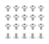 PATIKIL Vis à Tête Bombée 10#-32x5/16", 20Pcs Vis à Bois Tête Cruciforme Unc Fixation Acier Inoxydable 304 pour Appareils Électroménagers, Meubles et Pales de Ventilateur de Plafond