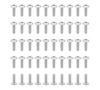 PATIKIL Vis à Tête Bombée 8#-32x5/8", 50Pcs Vis à Bois Tête Cruciforme Unc Fixation Acier Inoxydable 304 pour Appareils Électroménagers, Meubles et Pales de Ventilateur de Plafond