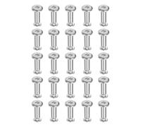 PATIKIL Vis Chicago M2x3mm À Embout Hexagonal 3x8mm, 20Pcs Acier Inoxydable Métrique Vis À Tête Hexagonale Boulon De Fixation Pour Réparation De Meubles, Argent