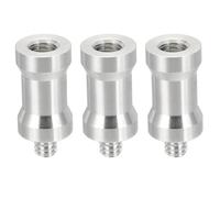 PATIKIL Vis De Conversion De Pivot Femelle M8 vers Mâle 1/4" Argent 3Pcs | Adaptateurs De Vis De Trépied Pivot Pour Support Lumineux Adaptateur, Argent