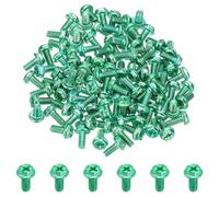 PATIKIL Vis de mise à la terre filetée 5/32 x 5/16 pouce, 100 paquets de vis de mise à la terre électrique vertes à tête hexagonale Phillips pour la maison