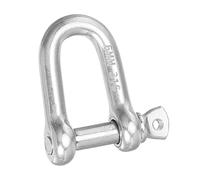 PATIKIL Vis Goupille Manille M6 1/4" 485lbs, 316 INOX Acier D Anneau Manille pour Chaînes Fil Corde Extérieur, Argent