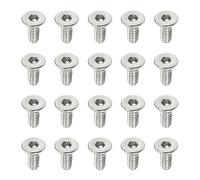 PATIKIL Vis Tête Cylindrique Six Pans Creux M2 x 5mm, Lot 100 Vis Acier Inoxydable 304 18-8, Boulons Fraisés Plats Six Pans Creux, Fixations Entraînement Hexagonal, Grade 6.8