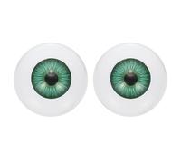 PATIKIL Yeux de sécurité 24 mm pour Masques Accessoires d'halloween Vert | 2 Yeux réalistes en acrylique demi-yeux en plastique, art artisanal