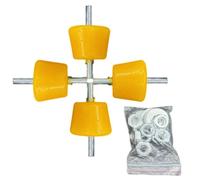 Patin Anti-Vibration pour Climatiseur 4 Pièces Support Amortisseur d'Unité | Patins Antidérapants pour Pieds de Climatiseur pour Chambre, Bureau, Salon, Extérieur, Appartement