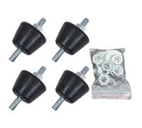 Patin Anti-Vibration pour Climatiseur 4 Pièces Support Amortisseur d'Unité | Patins pour Unité Extérieure de Climatisation pour Chambre, Bureau, Salon, Extérieur, Appartement