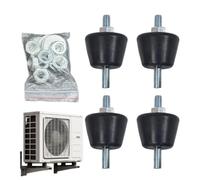 Patin Anti-Vibration pour Climatiseur 4 Supports Anti-Bruit pour Unité de | Patin Anti-Vibrations de Climatiseur Maison Bureau Salon Appartement Résidence Immeuble Extérieur