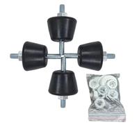 Patin Anti-Vibrations de Climatiseur 4 Pièces Support Amortisseur d'Unité | Patin Anti-Vibrations de Climatiseur pour Chambre, Bureau, Salon, Extérieur, Appartement