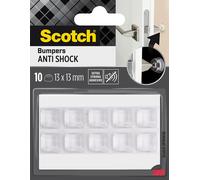 Patin bumper antichoc carré transparent Scotch 13 x 13 mm, lot de 10