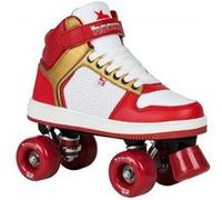 Patin complet Roller Quad ROOKIE ROLLERSKATES Roller Quad Hype Hi Top Trainer Red Gold G