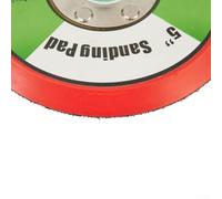 Patin d'appui DA de 125 mm avec crochet et boucle pour polisseuses à double action, compatible avec les machines à filetage DAS6 et Guild 5/16" UNF