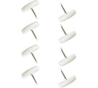 Patin de chaise - CYCLINGCOLORS - Lot de 8 - Plastique - Diamètre 15mm - Fixation à clouer