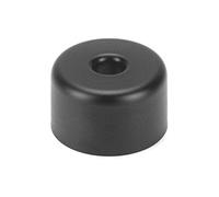 Patin de meuble/base rembourrée plastique, rond, noir