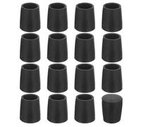 Patin de meuble SOURCING MAP 56Pcs 8mm ID Embout pour Chaise Table en PVC Sans Marquage Antidérapant Rond Protecteur Sol Noir