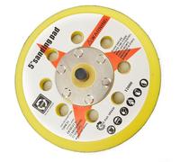 Patin de ponçage 125 mm avec design à 8 trous et fixation à boucle compatible avec polisseuse orbitale et plaque de support de ponceuse pneumatique