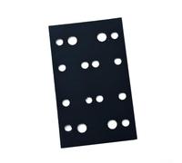 Patin de ponçage 80 x 133 mm fabriqué avec du nylon résistant à l'abrasion et une éponge pour Festool pour RTS400 LS130 (16 trous)