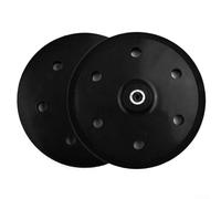 Patin de ponçage à 6 trous de 22,9 cm avec filetage de 10 mm pour ponceuse à cloison sèche, système de ponçage sans poussière, fixation robuste, changement rapide, polisseuse murale en métal PU