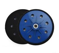 Patin de ponçage à 8 trous de 180 mm avec filetage de 6 mm pour une utilisation avec des disques non tissés, convient pour les industries de pulvérisation et de métal