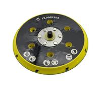 Patin de ponçage à 9 trous, 6 pouces, crochet et boucle, support 5/16, 24 fils, plaque ponceuse polisseuse DA 150mm, 1 pièce