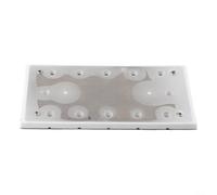 Patin de ponçage carré 10 trous 225 x 115 mm pour une gestion efficace de la poussière et une meilleure performance