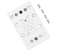 Patin de ponçage carré 130 x 80 mm 12 trous plaque de support de rechange pour ponceuse électrique en mousse PU souple pour disque de polissage d'atelier RTS 400 REQ Outils de rechange