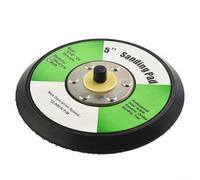 Patin de ponçage DA de 125 mm, tampon de ponçage en mousse PU pour ponceuses orbitales aléatoires, compatible avec filetage 5/16"-24 (noir)