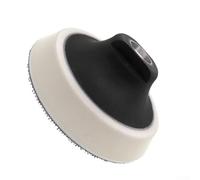 Patin de ponçage de 10,2 cm avec filetage 1/4 et plaque de support, tampon de polissage et de polissage pour polisseuse, outil abrasif pour cirage de voiture, métal, retrait de la rouille