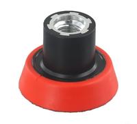 Patin de ponçage de 5,1 cm pour filetage M14, support de tampon de polissage en éponge rouge et noir avec construction en métal PVC, compatible avec les polis rotatives (5,1 cm)