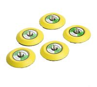 Patin de ponçage de 7,6 cm, filetage M6 de 75 mm, tampon de polissage pour ponceuse à air, tampons en caoutchouc et métal avec crochet et boucle pour bois, métal, automobile