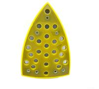 Patin de ponçage de polissage 100 x 148 mm, 32 trous pour ponceuse triangulaire, stabilité durable, facile à remplacer